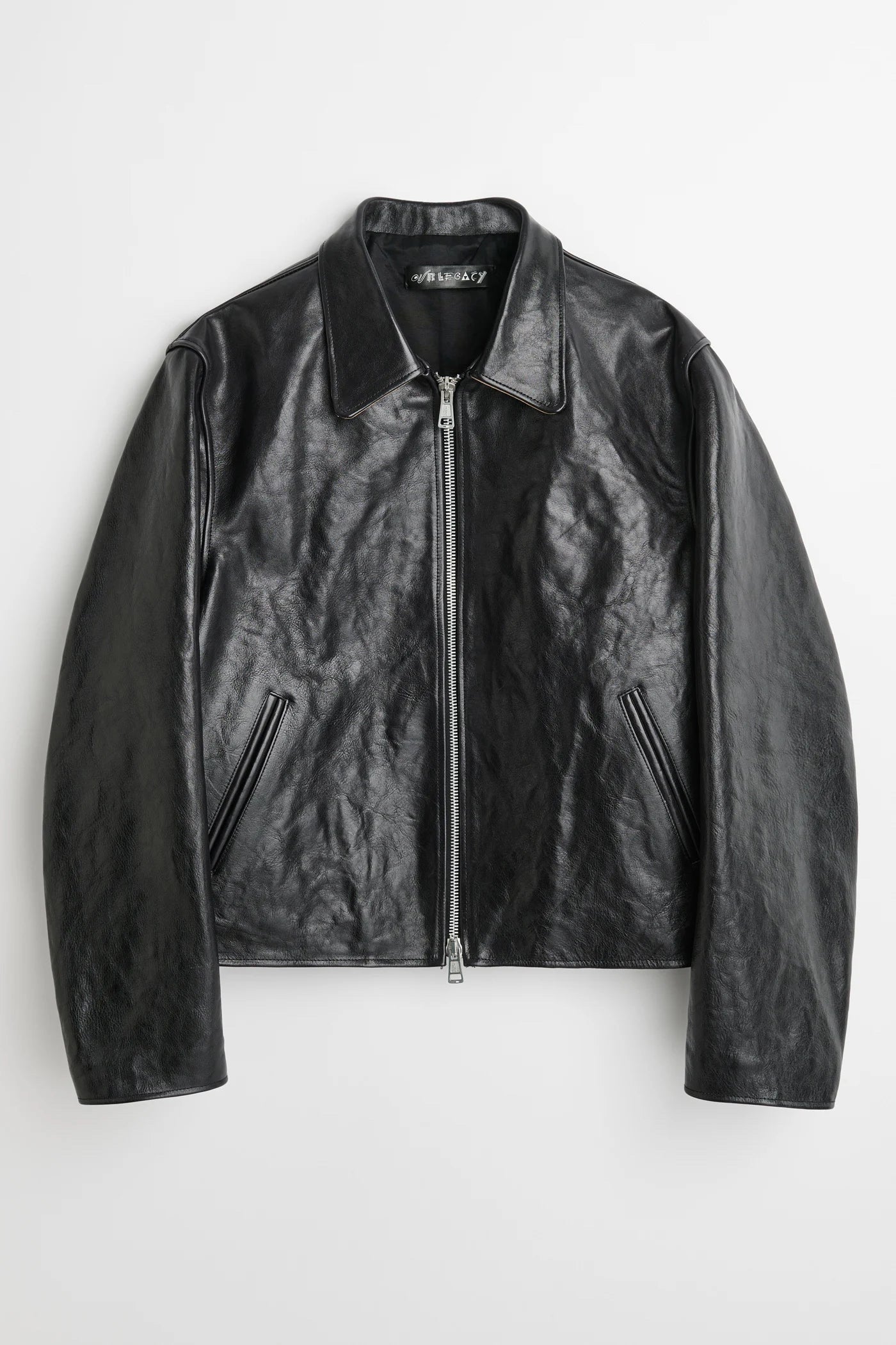 Leather Mini Jacket Black