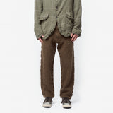 Tweed Taperer Trousers Brown FP-P508-W25 Khaki