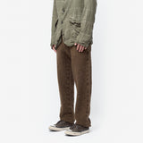 Tweed Taperer Trousers Brown FP-P508-W25 Khaki