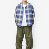 Keesey Check Down Jacket Blue 0125205013001