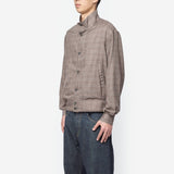 Mock Bomber Dirty Brown Glen Plaid M4252MD