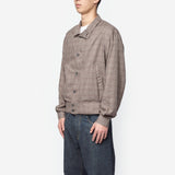 Mock Bomber Dirty Brown Glen Plaid M4252MD