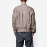 Mock Bomber Dirty Brown Glen Plaid M4252MD