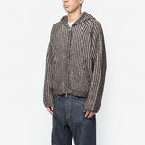 Level Hood Vanise Brown Stripe Isles Wool M4253LV