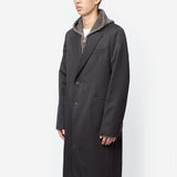 Robe Overcoat Onyx Black Tech Sateen M4251RO