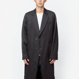 Robe Overcoat Onyx Black Tech Sateen M4251RO
