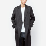 Robe Overcoat Onyx Black Tech Sateen M4251RO