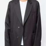 Robe Overcoat Onyx Black Tech Sateen M4251RO