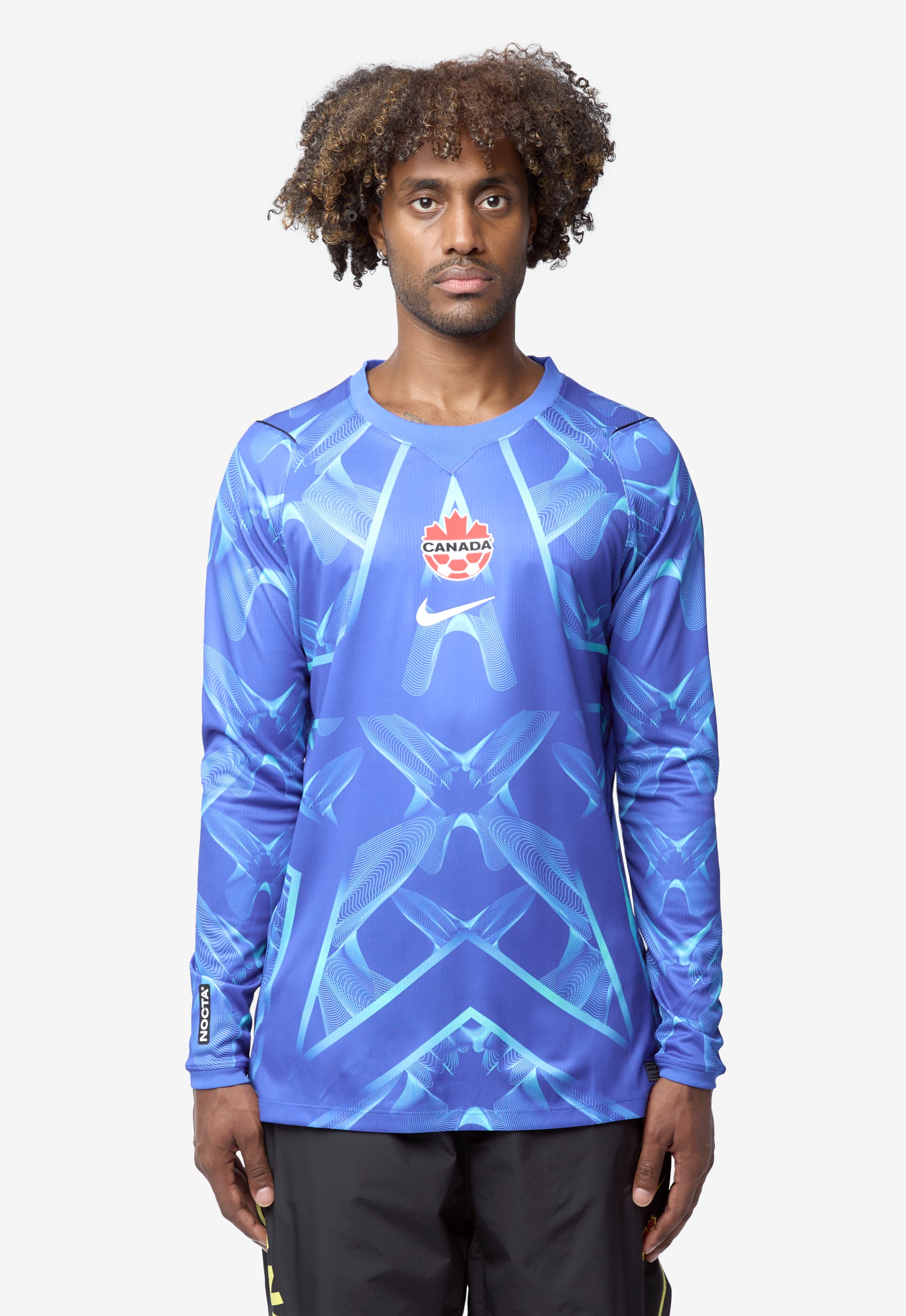 Men's Nike x Nocta Long Sleeve Soccer Jersey Blue/Blue Glow IV5873