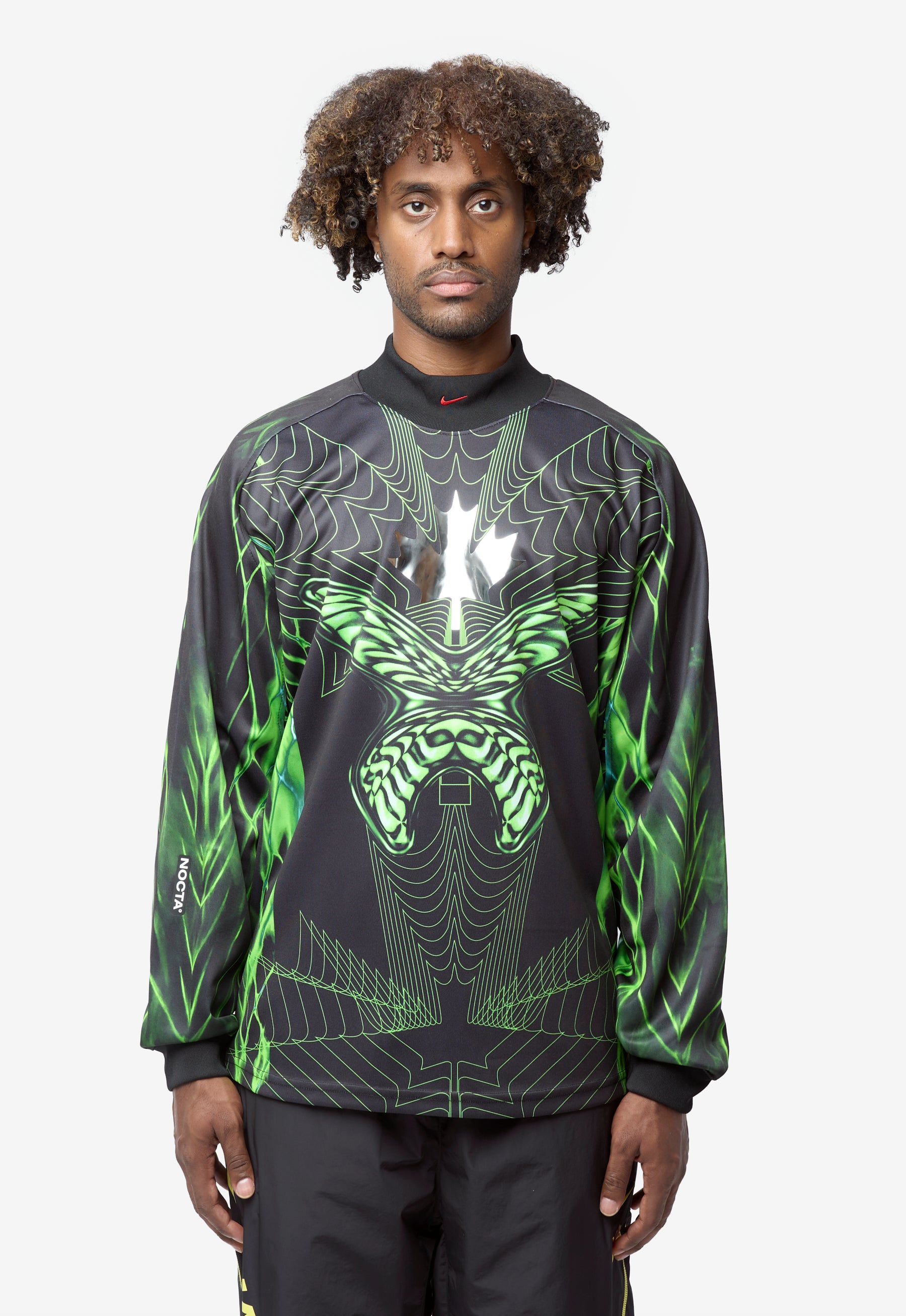 Nocta soccer jersey Mサイズ Men's Nike x Nocta Goalkeeper Soccer Jersey Black/Neon Green
