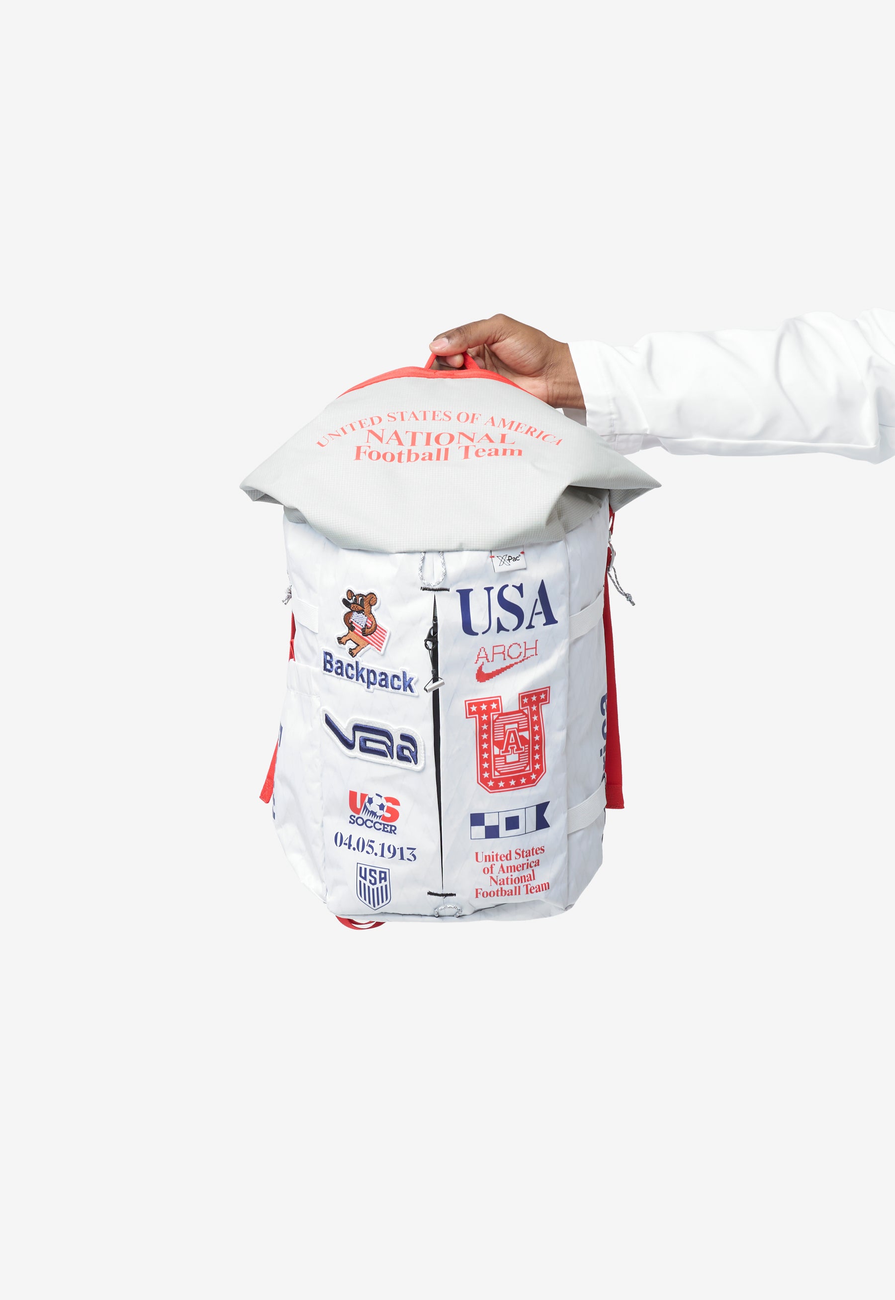Men's Nike x Virgil Abloh Archive Backpack White/Red/Navy IO9457-100 – NOMAD
