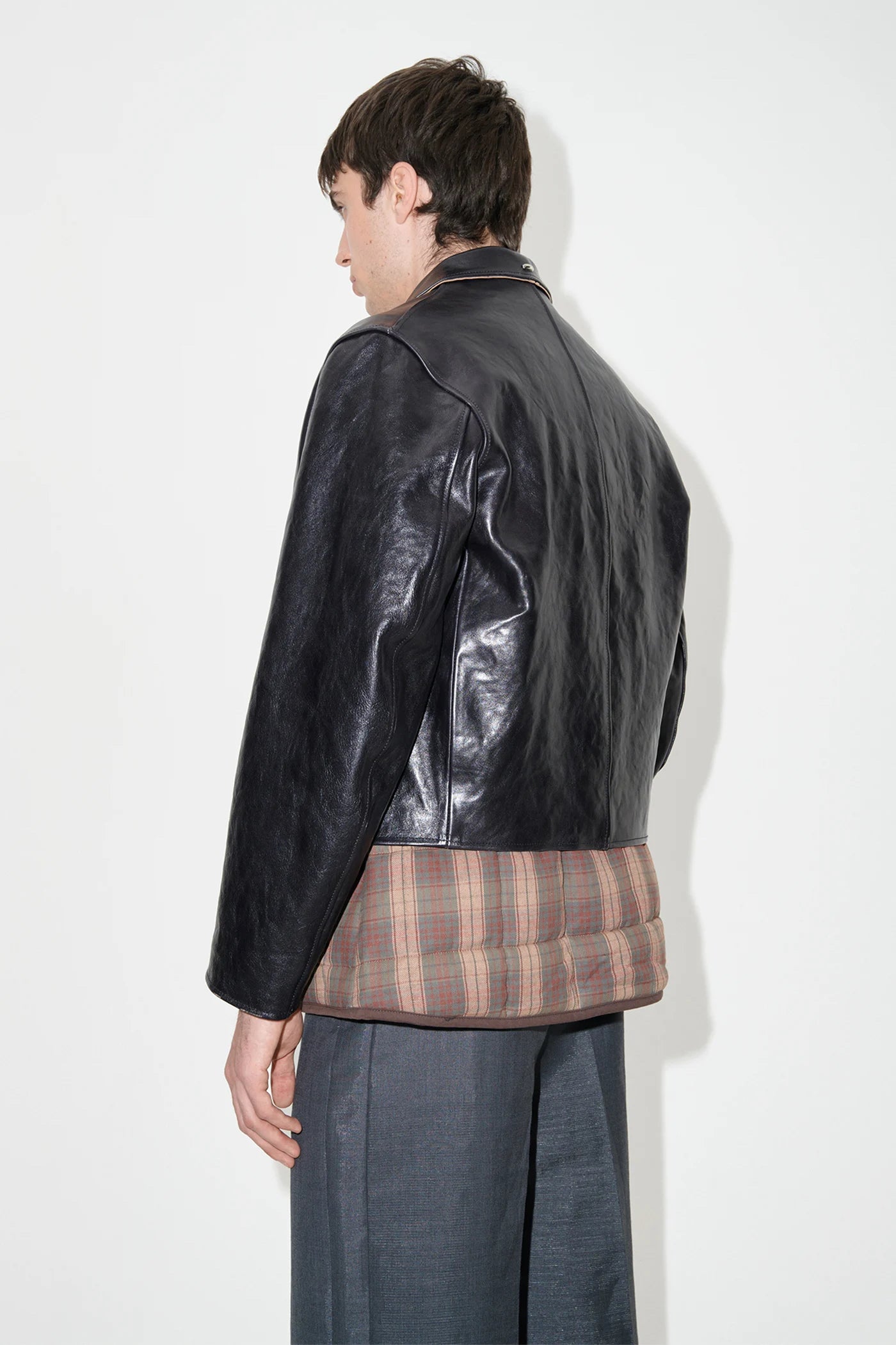 Leather Mini Jacket Black
