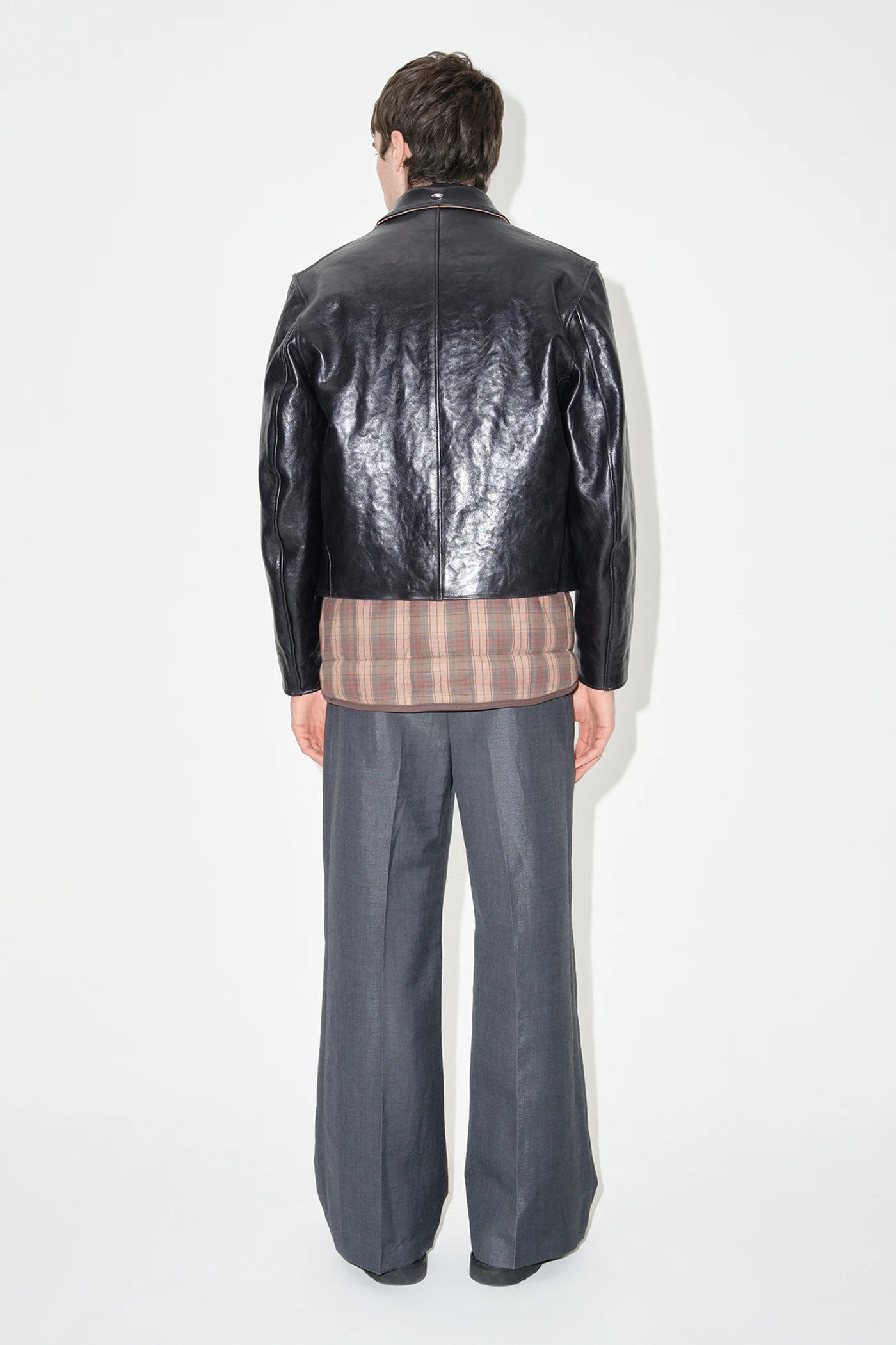 Leather Mini Jacket Black
