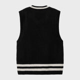 Stanford Vest Sweater Black/Salt