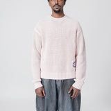 Crewneck Jumper Pale Pink/Vintage Beige FN-MN-KNIT000463