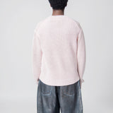 Crewneck Jumper Pale Pink/Vintage Beige FN-MN-KNIT000463