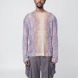 Tola Shirt Purple Pastel Strokes Print