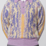 Harry Polo Purple Pastel Strokes Print