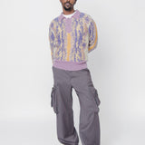 Harry Polo Purple Pastel Strokes Print