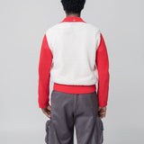 L/S Dahlia Bowler Red/Off White