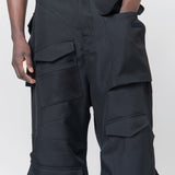 Polyester Canvas Cargo Pant Black WM-P002-051