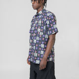 Andy Warhol Print Short Sleeve Button-Up Shirt FM-B002-S24