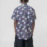 Andy Warhol Print Short Sleeve Button-Up Shirt FM-B002-S24