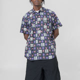 Andy Warhol Print Short Sleeve Button-Up Shirt FM-B002-S24