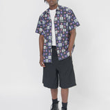Andy Warhol Print Short Sleeve Button-Up Shirt FM-B002-S24