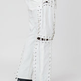 Deconstructed Laced Trouser White CGSS24CWOTRS74