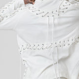 Deconstructed Laced Smock White CGSS24CJETLS12