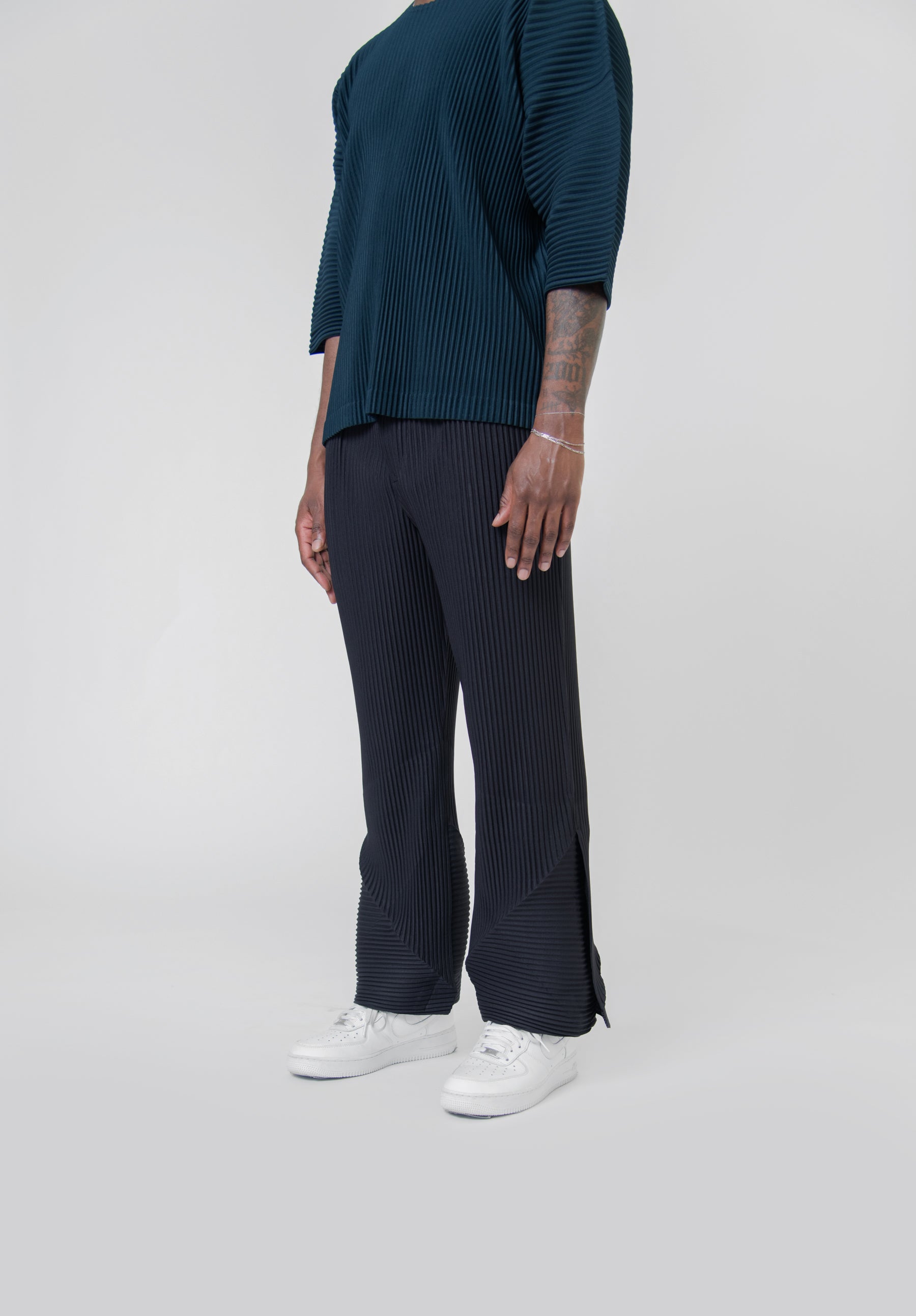 Stem Pleated Trouser Darkness Brown JF198-48