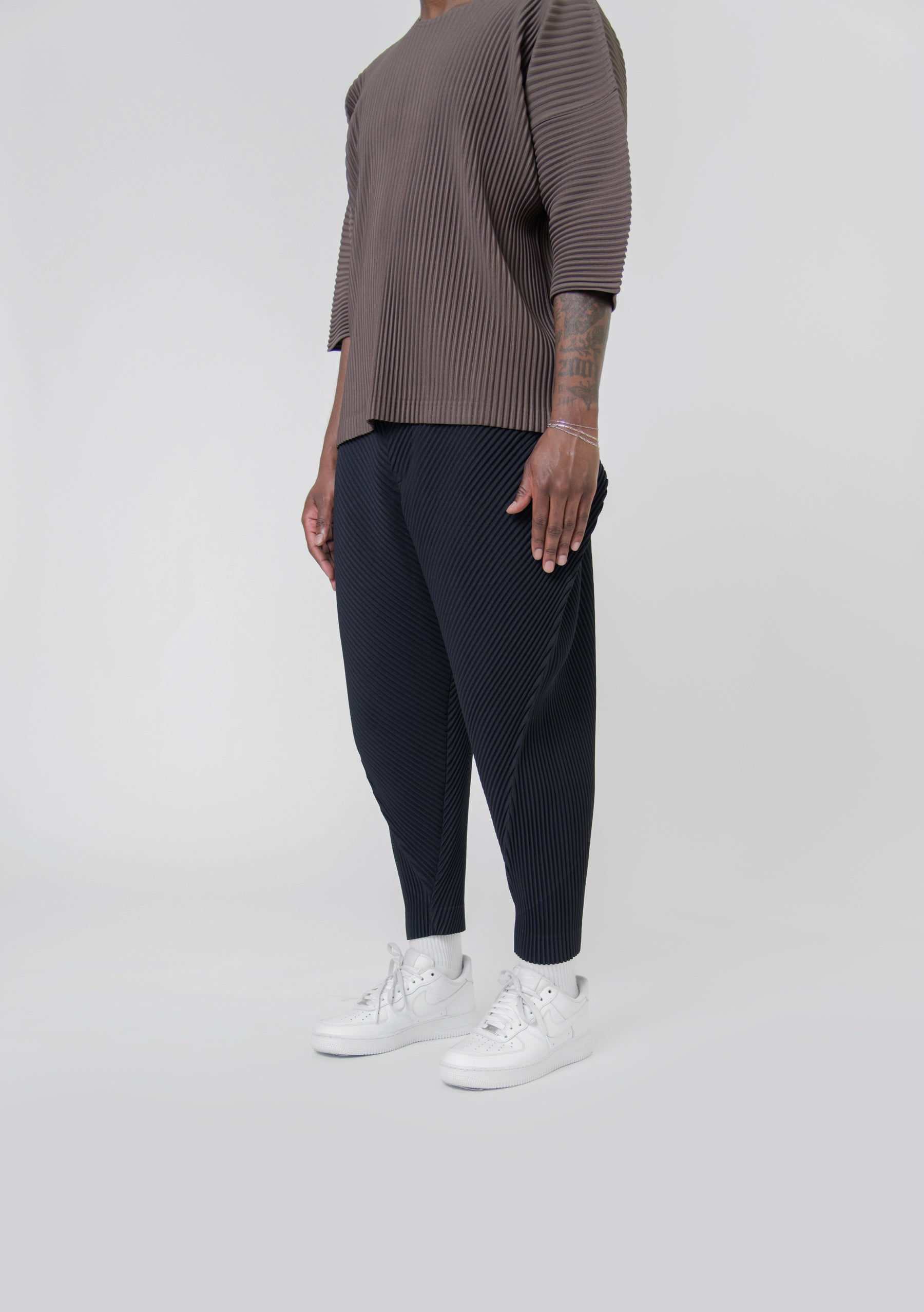 Calla Lily Pleated Trouser Darkness Brown JF186-48