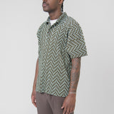 Cedar Pleated Short Sleeve Shirt Khaki JM169-65