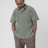 Cedar Pleated Short Sleeve Shirt Khaki JM169-65