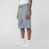 Wool Gabardine Box Pleat Short Celadon Green J22KA0112