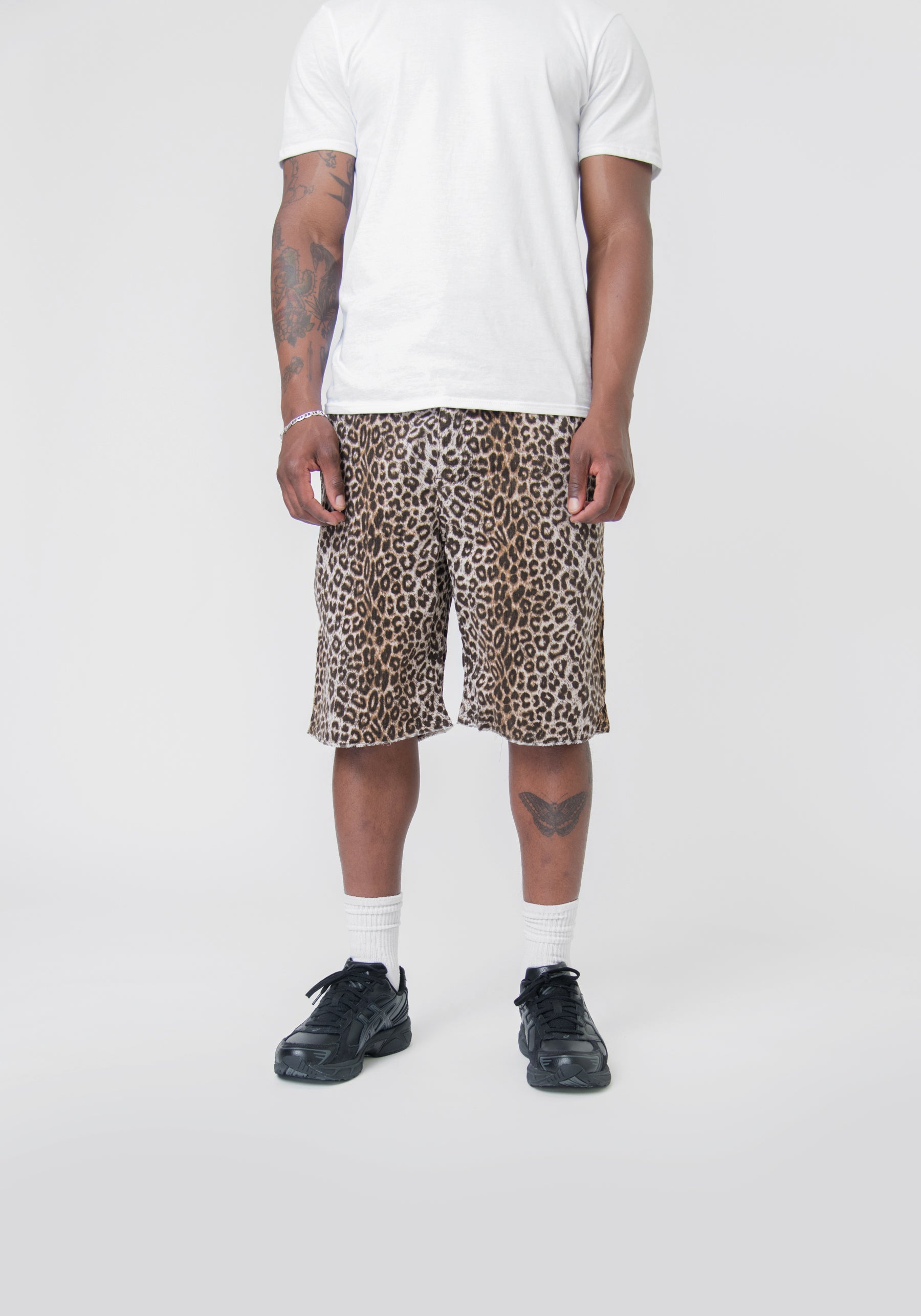 Leopard Coronel Short Beige
