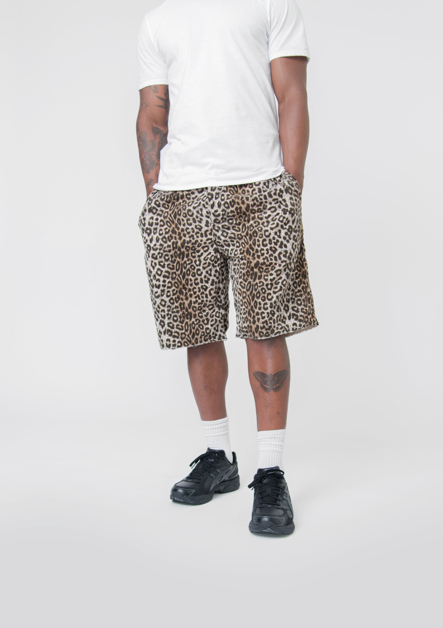 Leopard Coronel Short Beige