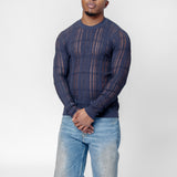 Formal Roundneck Washed Navy Tech Cotton M2253FW