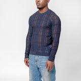 Formal Roundneck Washed Navy Tech Cotton M2253FW