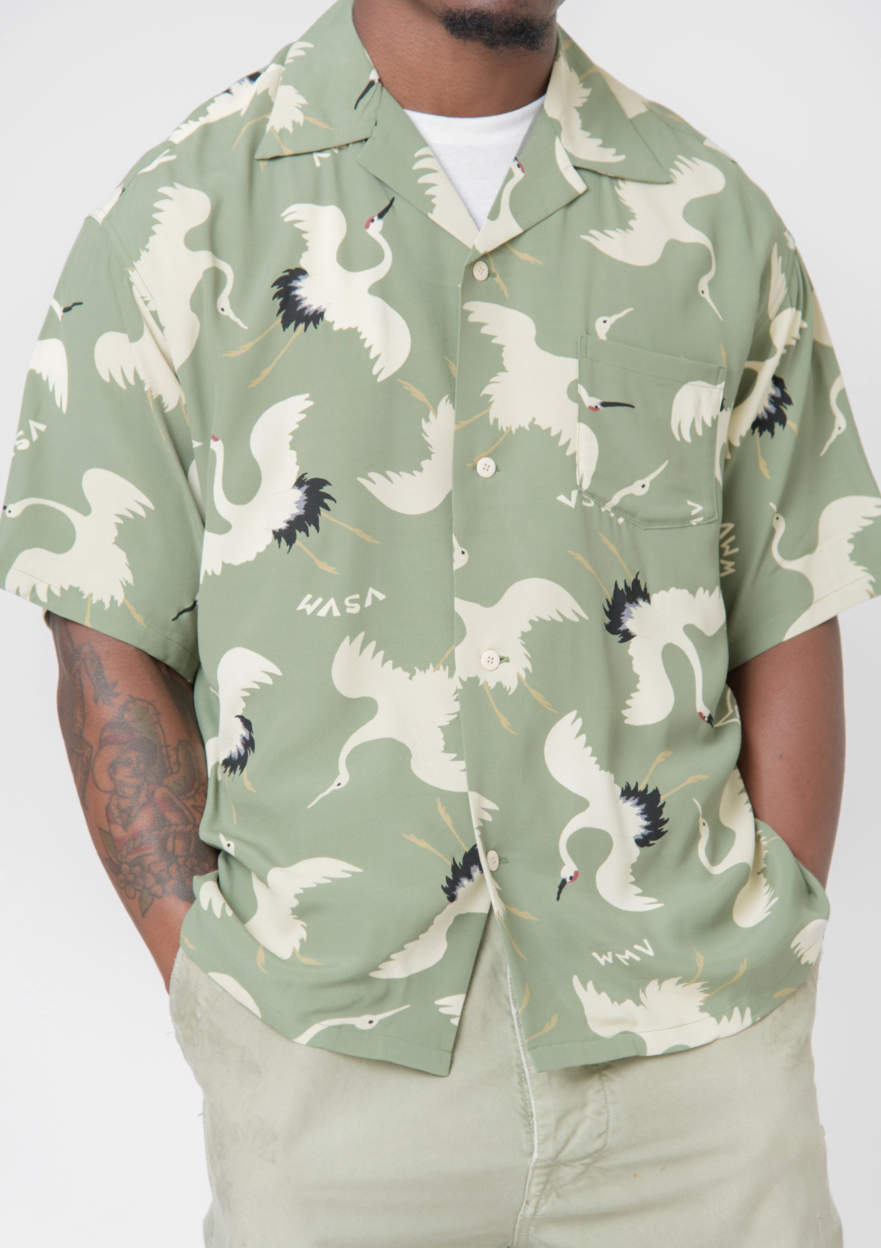 Hikaku Crosby Shirt Light Green – NOMAD