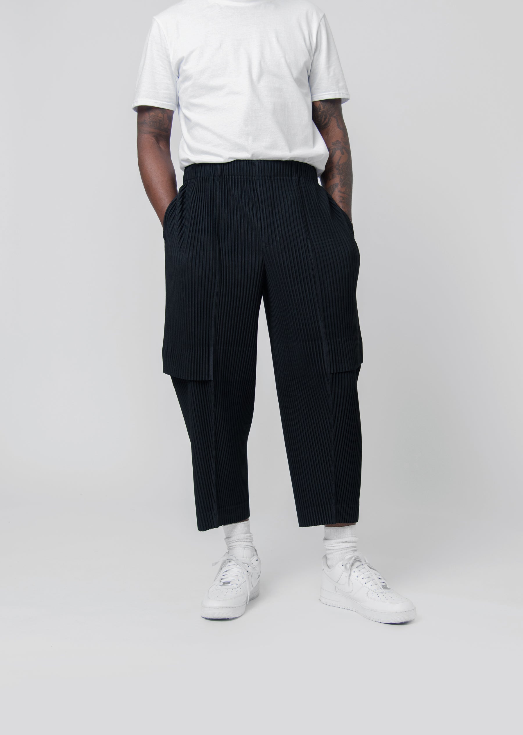 Cargo Pleated Trouser Black JF175-15 – NOMAD