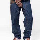 Double Knee Pant Blue Rinsed I032699