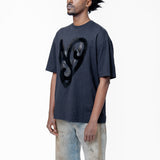 Printed Heart T-Shirt Black FN-UX-TSHI000140