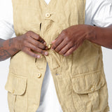 Gusto Down Vest Beige 0124205013026