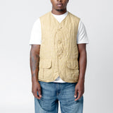 Gusto Down Vest Beige 0124205013026
