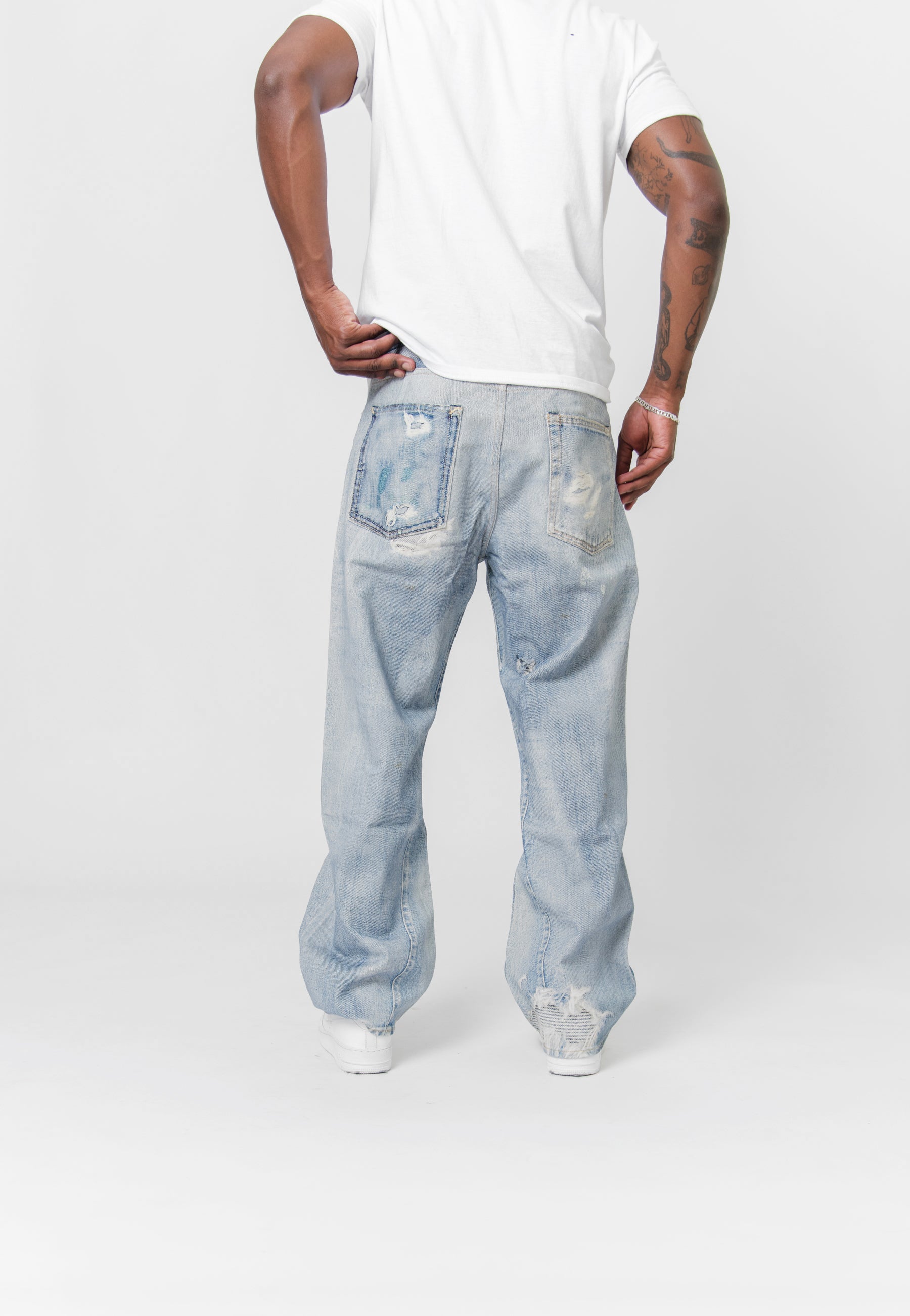 Third Cut Denim Digital Denim Print