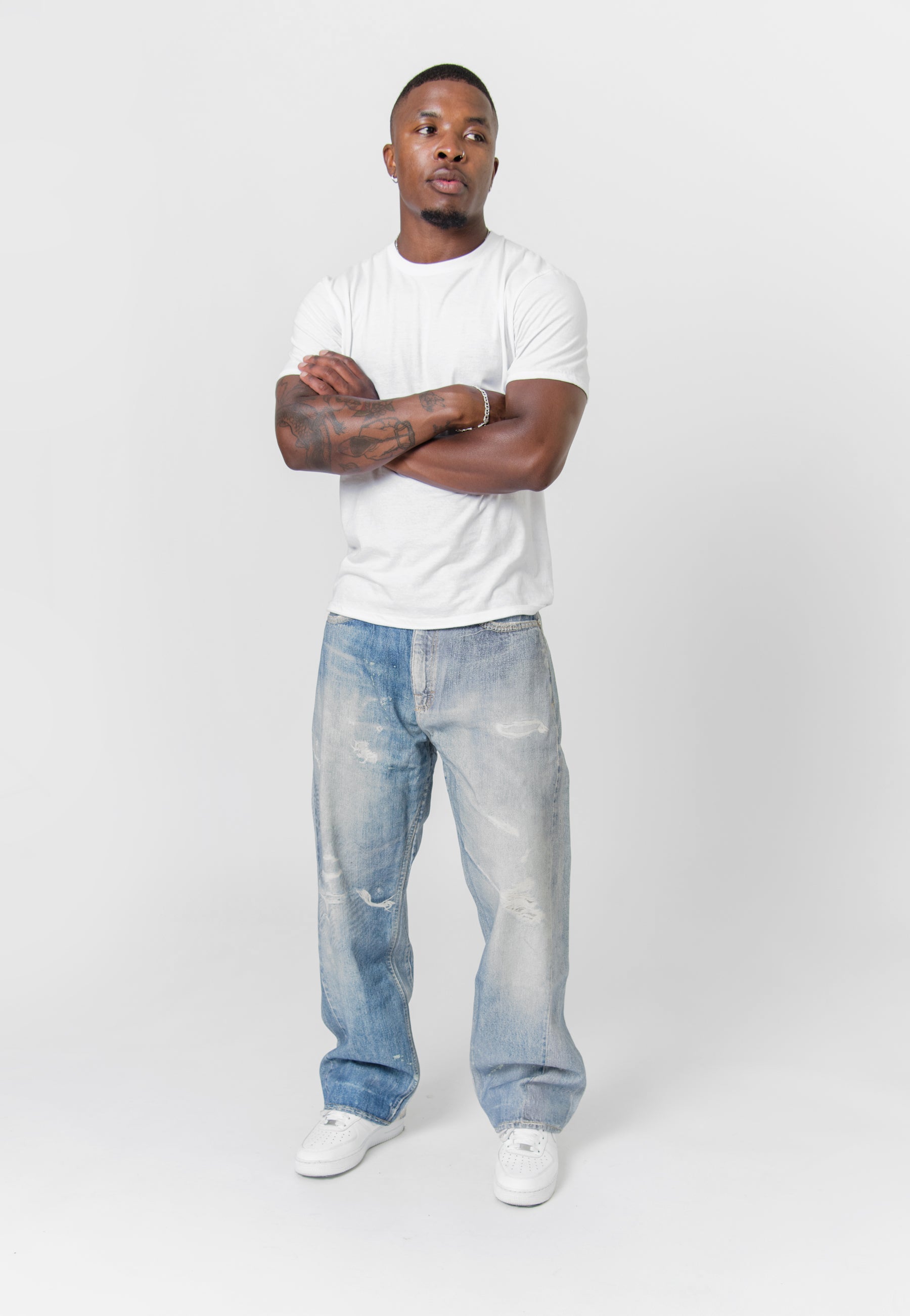 Third Cut Denim Digital Denim Print
