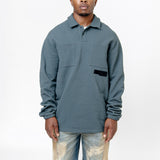 Piquet Long Sleeve Polo Grey AG023032EA