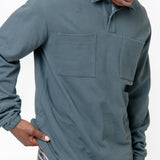 Piquet Long Sleeve Polo Grey AG023032EA